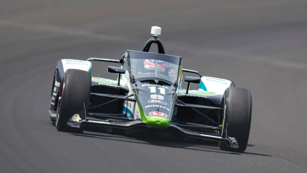 Indy 500 Test Drive: Sato's Near Miss with Wildlife and Strong Performance