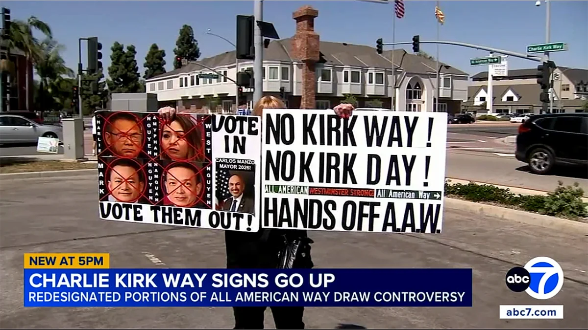 'Are you effing kidding me?' California residents react to street being renamed after Charlie Kirk