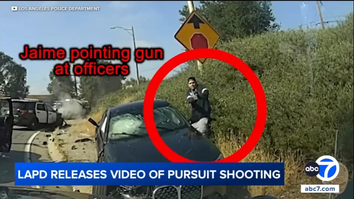 East LA Officer-Involved Shooting Captured on Bodycam After Vehicle Chase